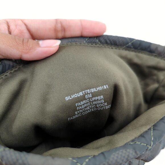 Steve Madden Women 6 Silhouette Over Knee Boots Green Puffer Camouflage NEW RARE - Picture 8 of 9